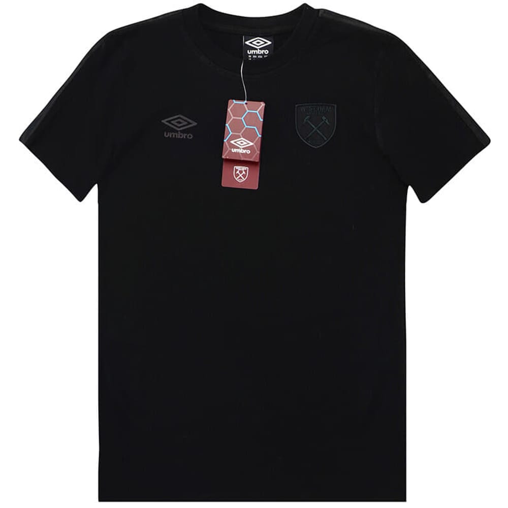 2018-19 West Ham Umbro Blackout Crest Tee - NEW - (KIDS)