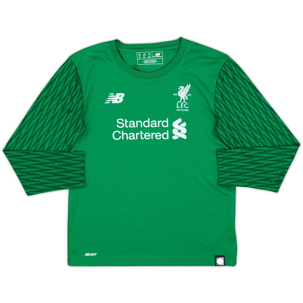 2017-18 Liverpool '125 Years' GK Shirt - 8/10 - (S.Boys)