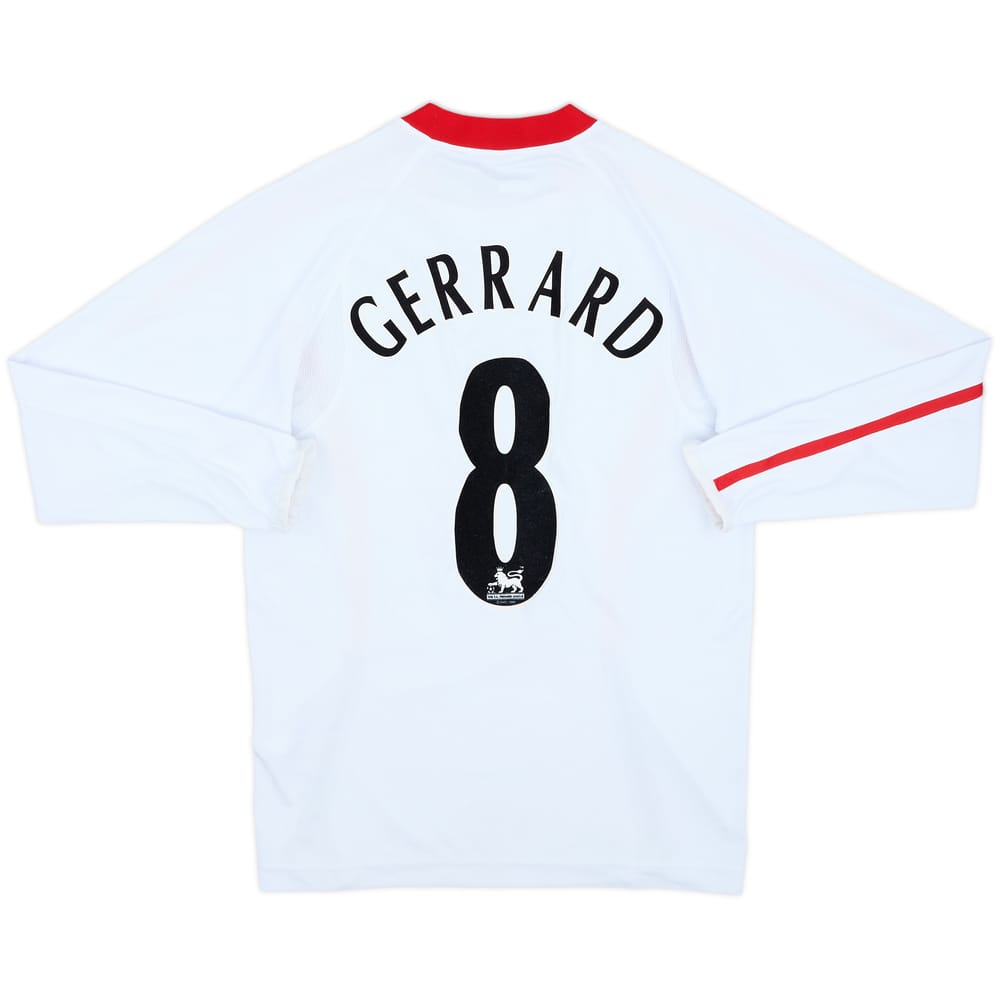 2005-06 Liverpool Away L/S Shirt Gerrard #8 - 9/10 - (XS)