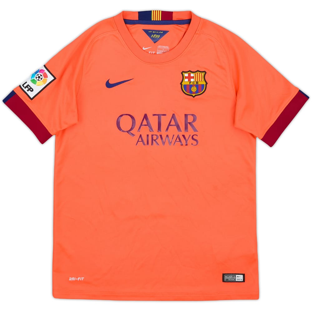 2014-15 Barcelona Away Shirt - 7/10 - (L.Boys)