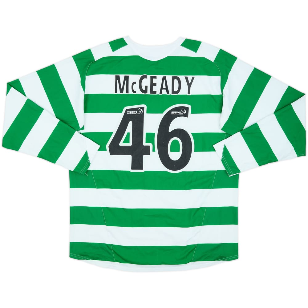 2005-07 Celtic Home L/S Shirt McGeady #46 - 4/10 - (L)