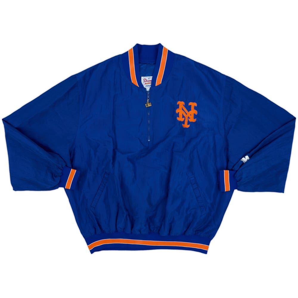 1990s New York Mets Starter 1/4 Zip Dugout Jacket - 9/10 - (XXL)
