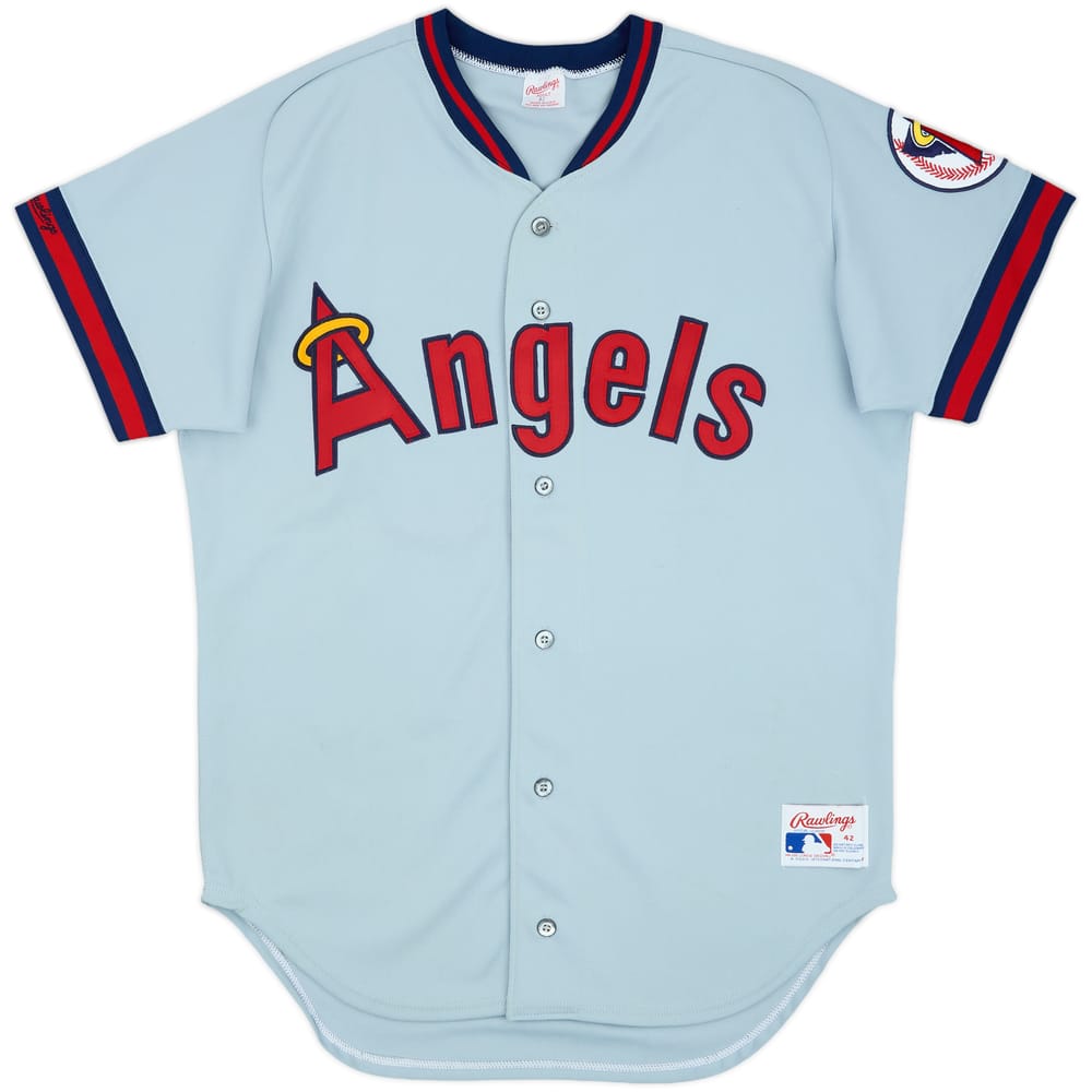 1989-92 California Angels Rawlings Authentic Away Jersey - 8/10 - (L)