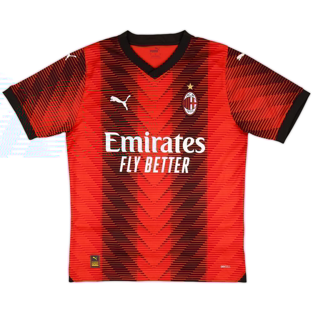 2023-24 AC Milan Home Shirt - 9/10 - (M)