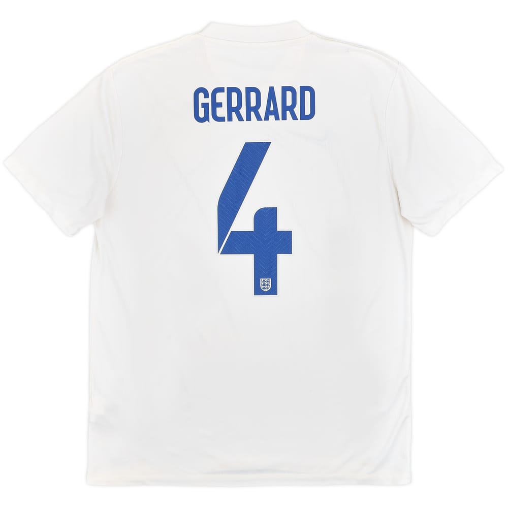 2014-15 England Home Shirt Gerrard #4 - 5/10 - (L)