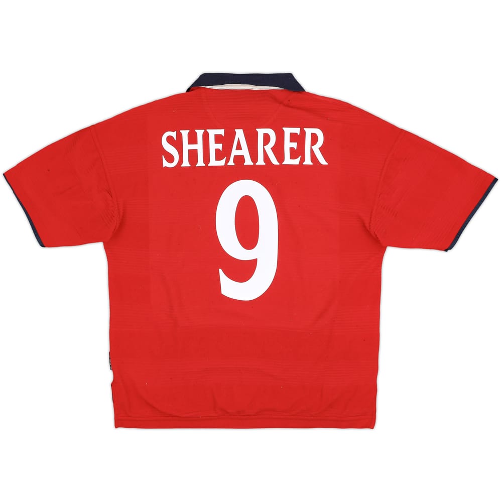 1999-01 England Away Shirt Shearer #9 - 7/10 - (L)