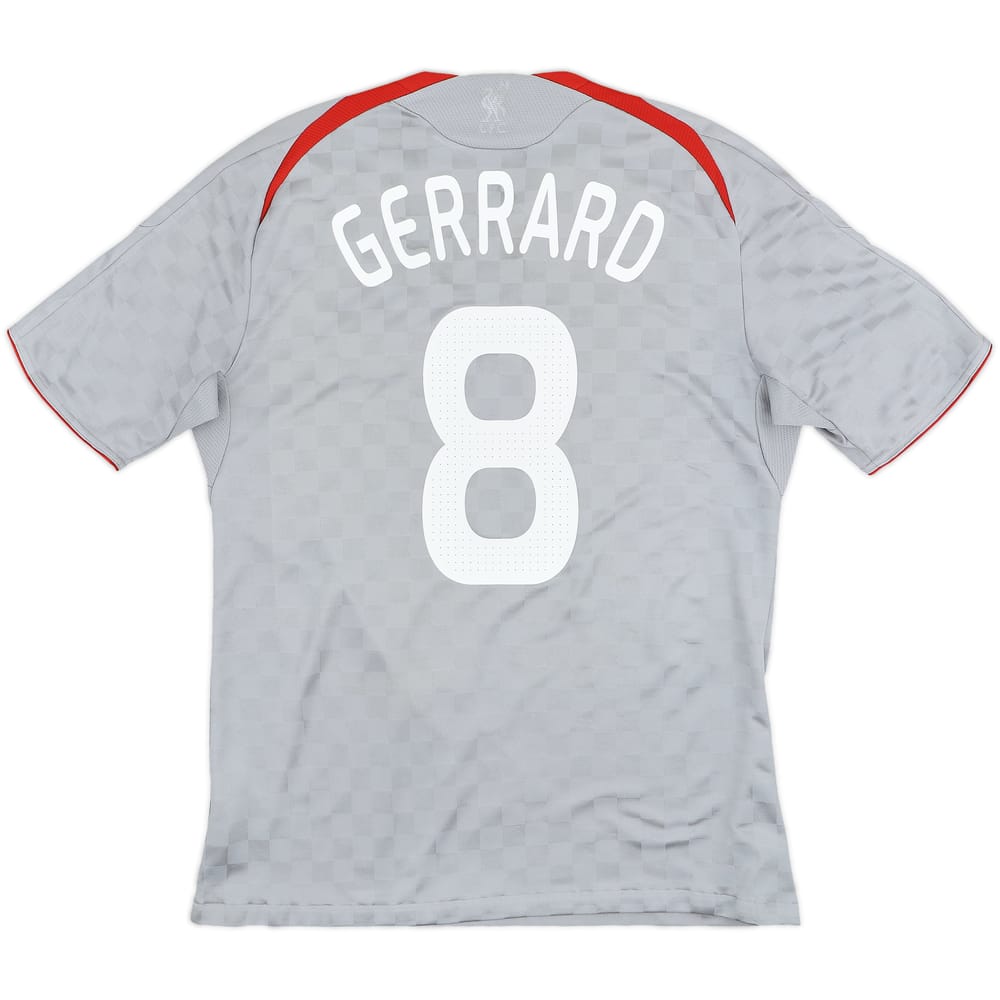 2008-09 Liverpool Away Shirt Gerrard #8 - 6/10 - (L)