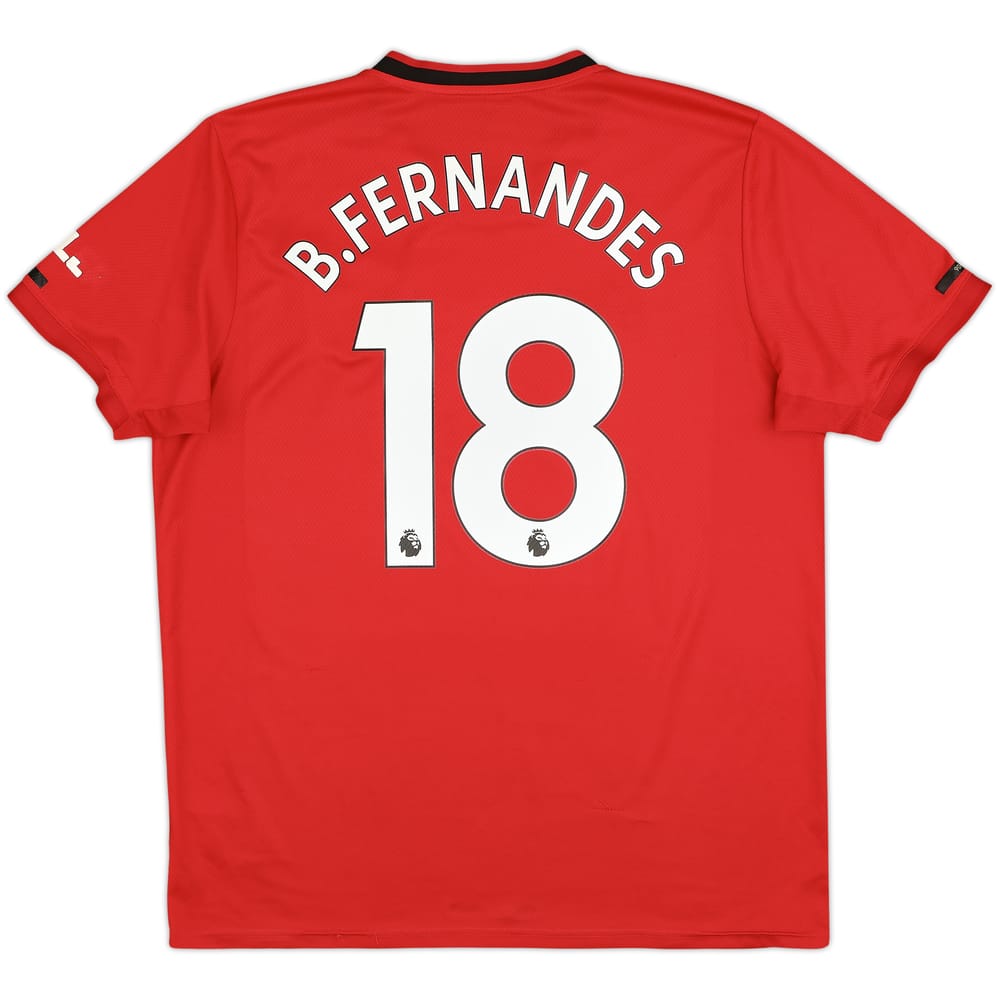 2019-20 Manchester United Home Shirt B.Fernandes #18 - 6/10 - (XL)