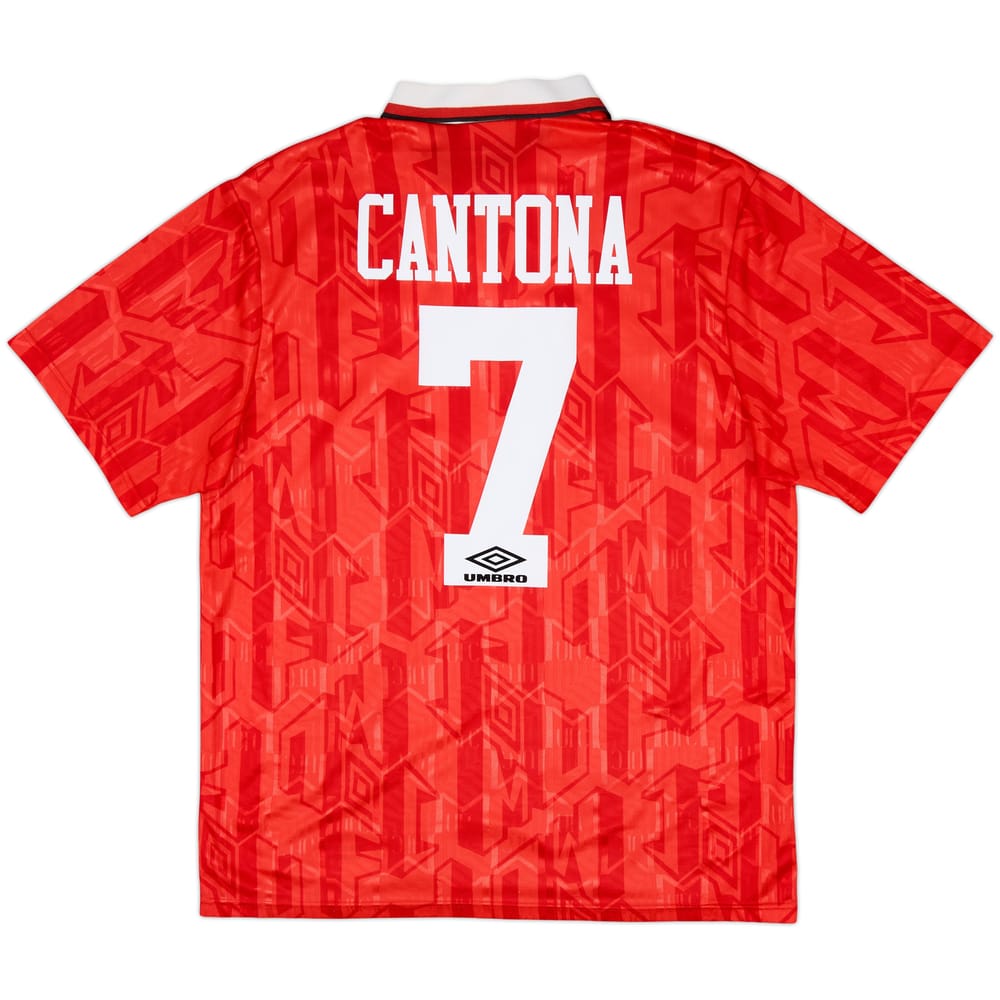 1992-94 Manchester United Home Shirt Cantona #7 - 8/10 - (L)