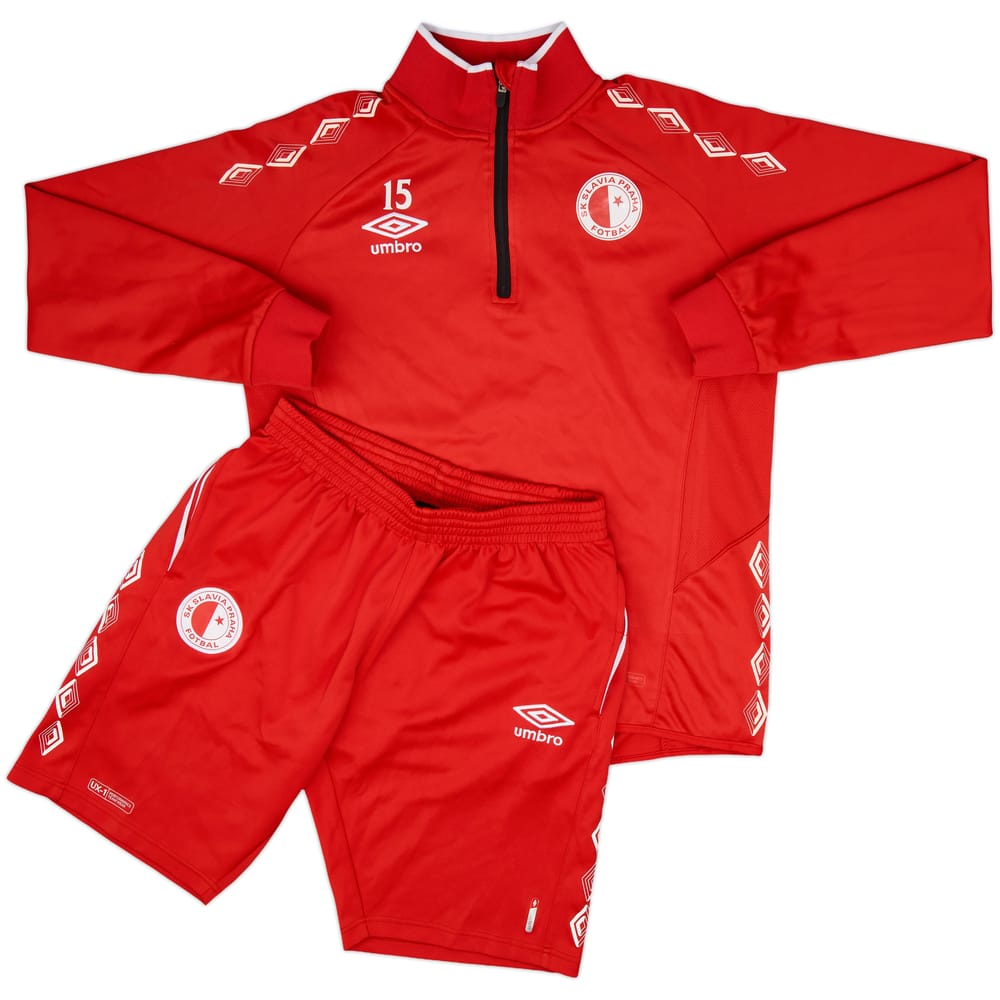 2017-18 Slavia Prague Umbro Player Issue Tracksuit #15 - 9/10 - (L)