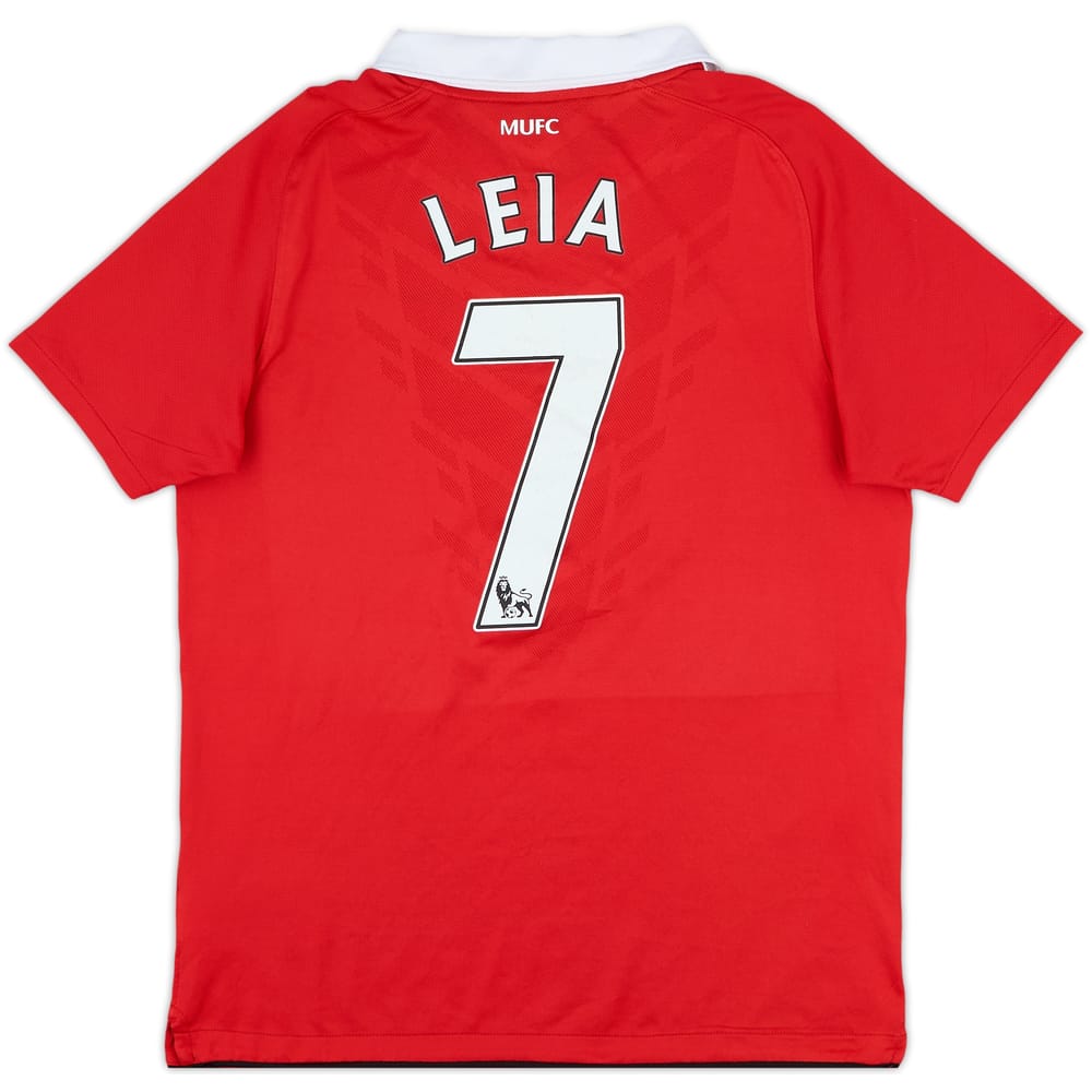2010-11 Manchester United Home Shirt Leia #7 - 7/10 - (XL.Boys)