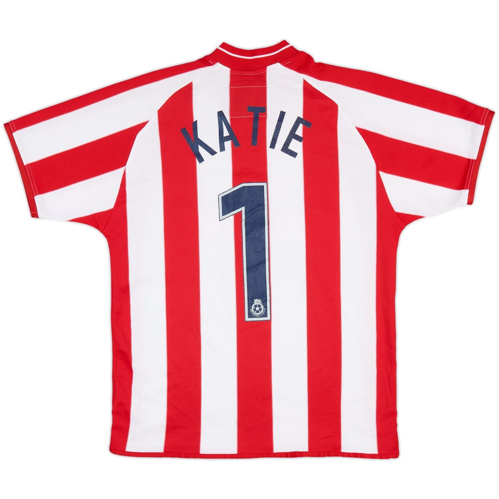 2001-03 Stoke City Home Shirt Katie #1 - 6/10 - (M.Boys)