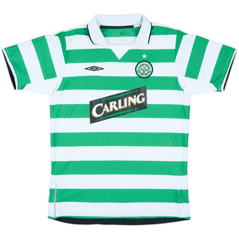 2004-05 Celtic Home Shirt - 9/10 - (L.Boys)