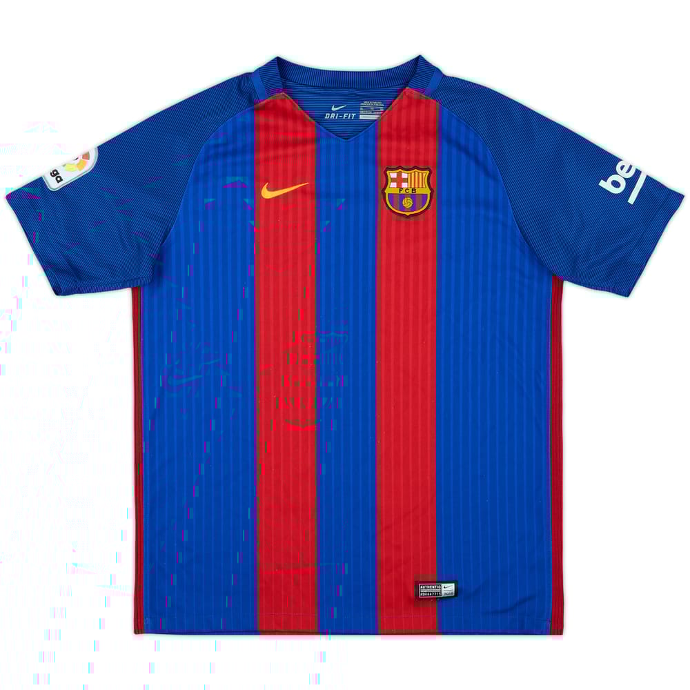 2016-17 Barcelona Home Shirt - 9/10 - (XL.Boys)