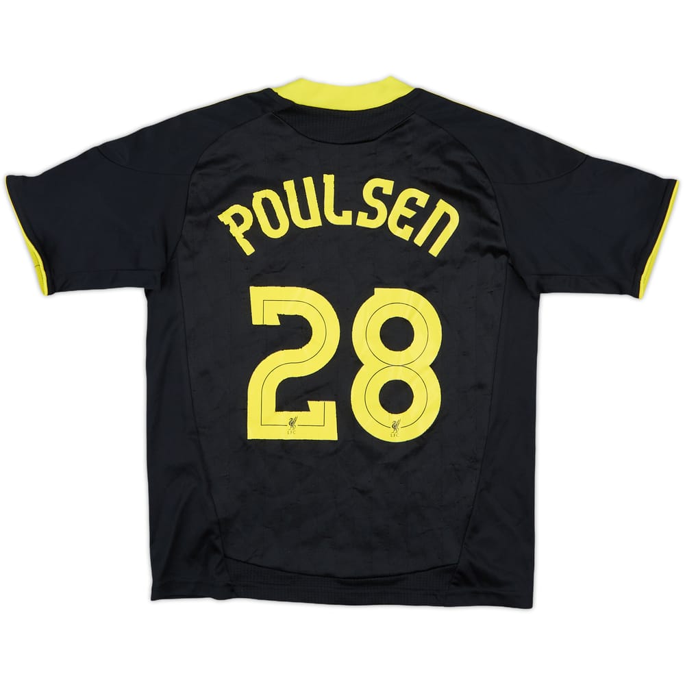 2010-11 Liverpool Away Shirt Poulsen #28 - 6/10 - (S.Boys)