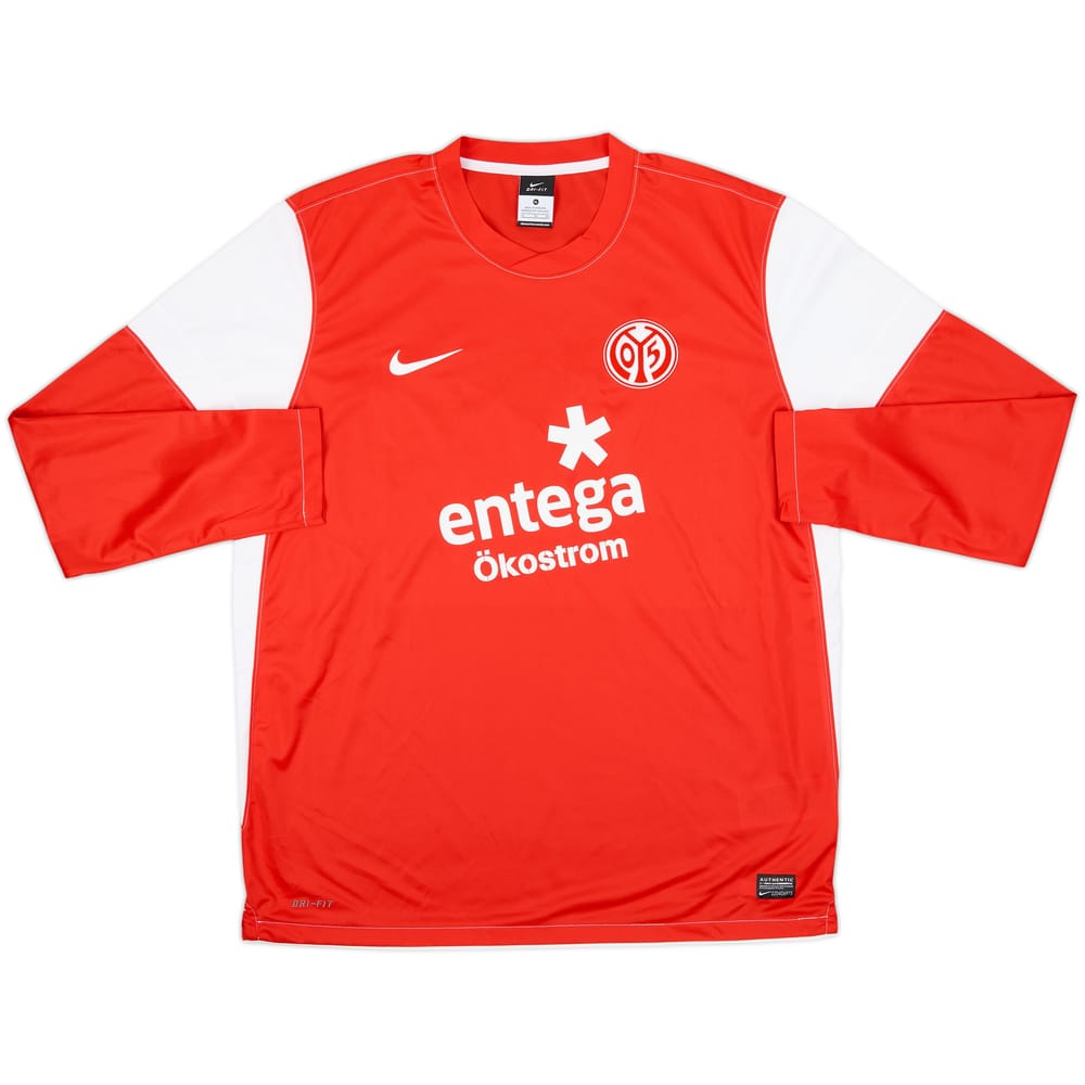 2011-12 FSV Mainz Home L/S Shirt - 10/10 - (XL)
