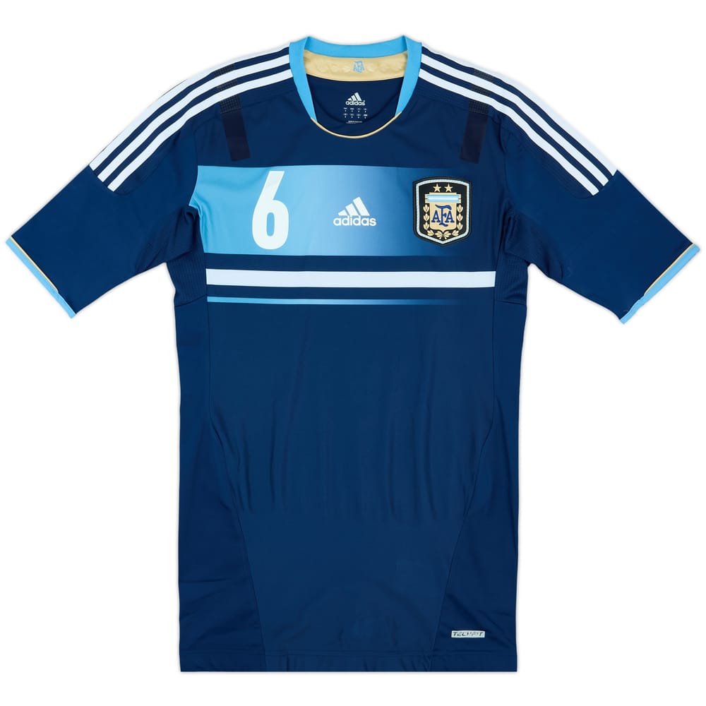 2011-13 Argentina Player Issue Away Shirt #6 - 9/10 - (L)