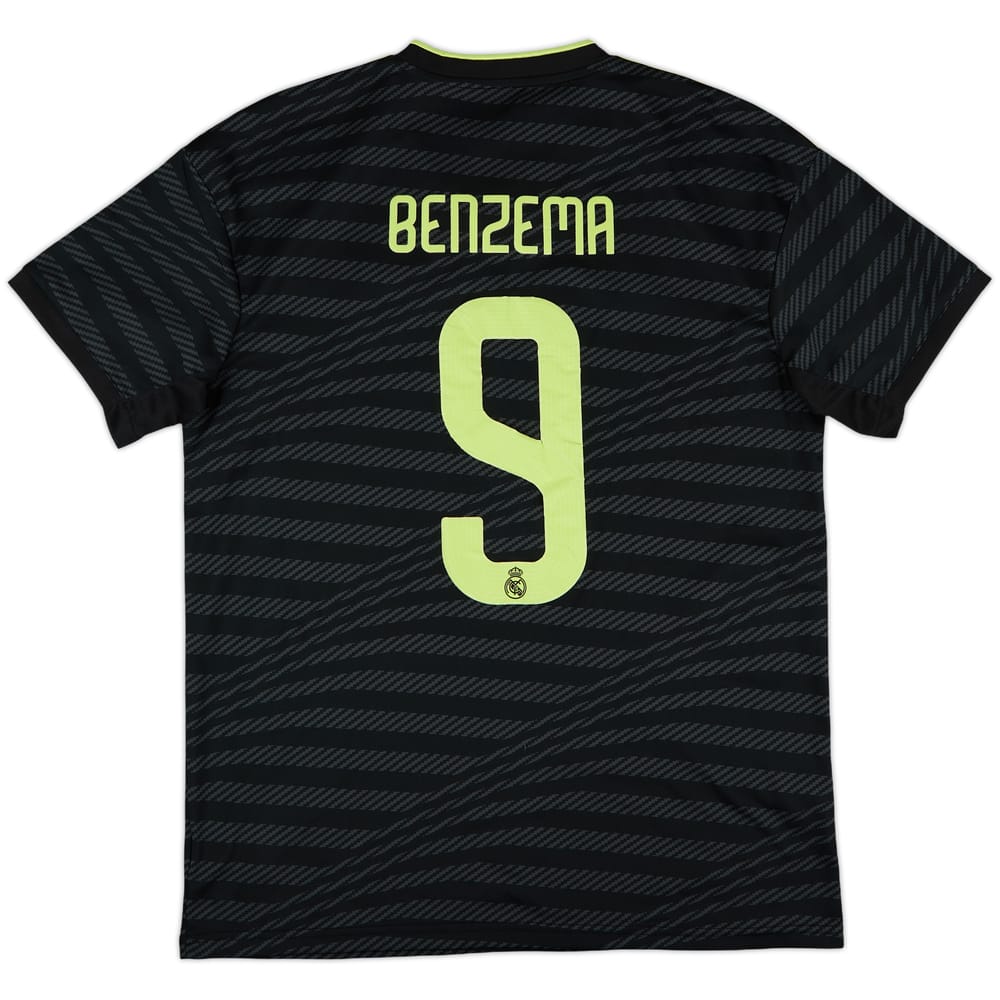 2022-23 Real Madrid Third Shirt Benzema #9 - 5/10 - (L)