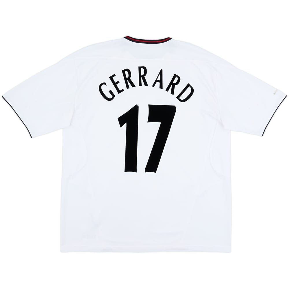 2003-04 Liverpool Away Shirt Gerrard #17 - 7/10 - (XXL)