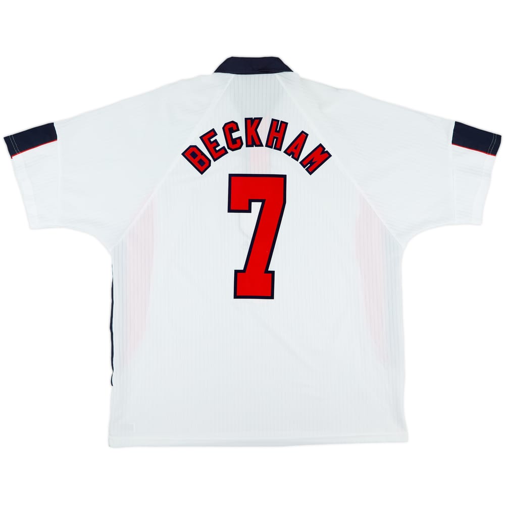 1997-99 England Home Shirt Beckham #7 - 10/10 - (XXL)