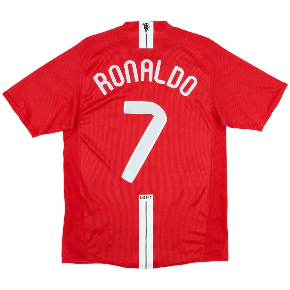 2007-09 Manchester United Home Shirt Ronaldo #7 - 8/10 - (S)
