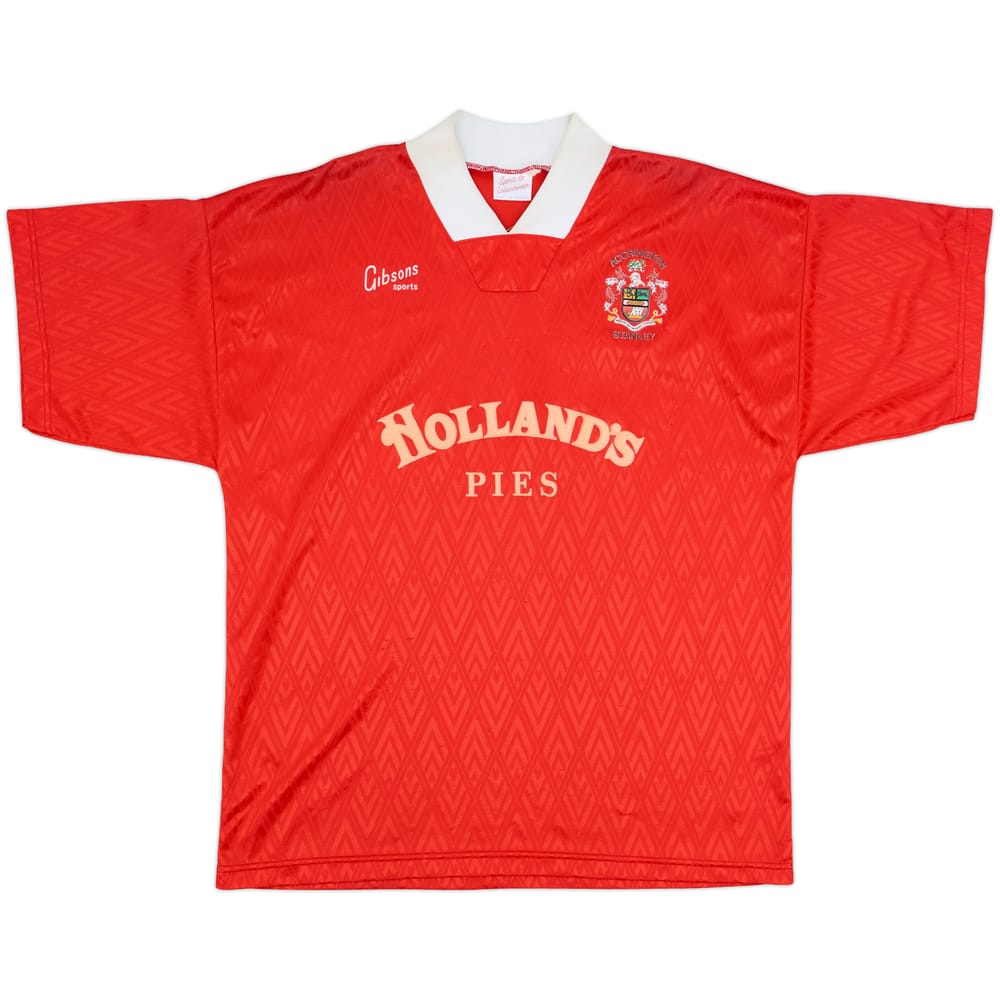 1992-93 Accrington Stanley Home Shirt - 8/10 - (XL)