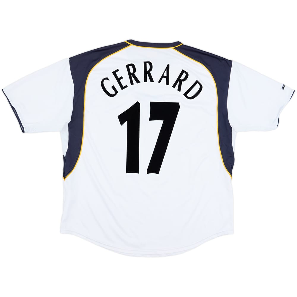 2001-03 Liverpool Away Shirt Gerrard #17 - 8/10 - (XL)