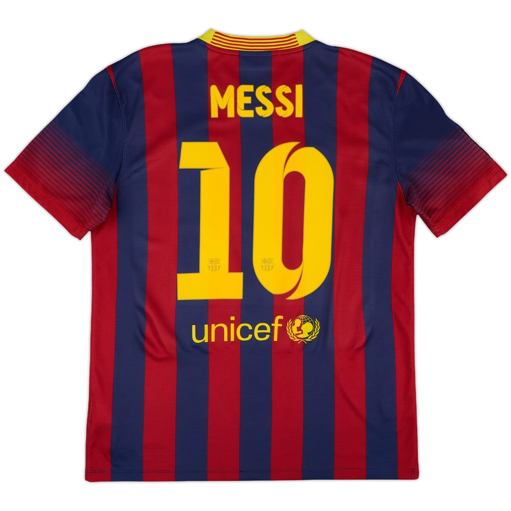 2013-14 Barcelona Home Shirt Messi #10 - 7/10 - (M)
