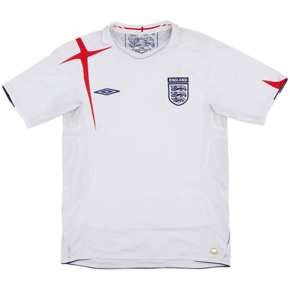 2005-07 England Home Shirt - 4/10 - (S)