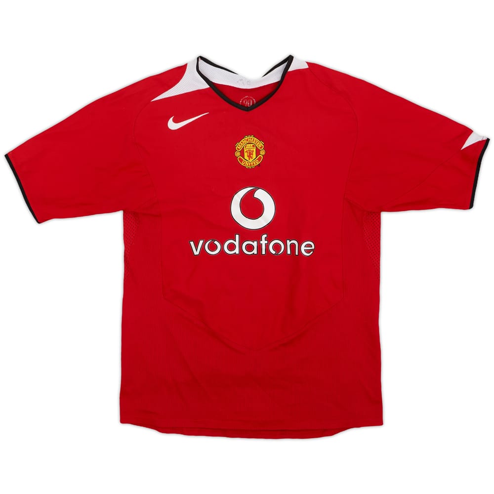 2004-06 Manchester United Home Shirt - 8/10 - (L.Boys)
