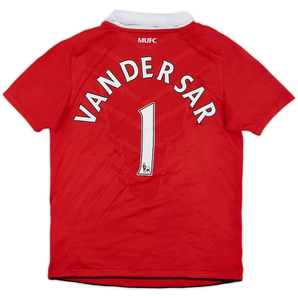 2010-11 Manchester United Home Shirt Van Der Sar #1 - 6/10 - (M.Boys)