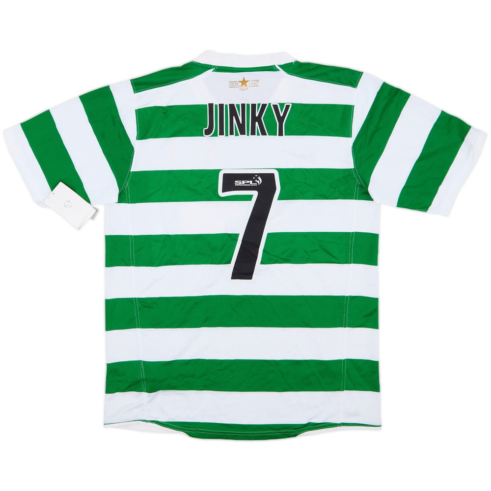 2007-08 Celtic Home Shirt Jinky #7 (M)