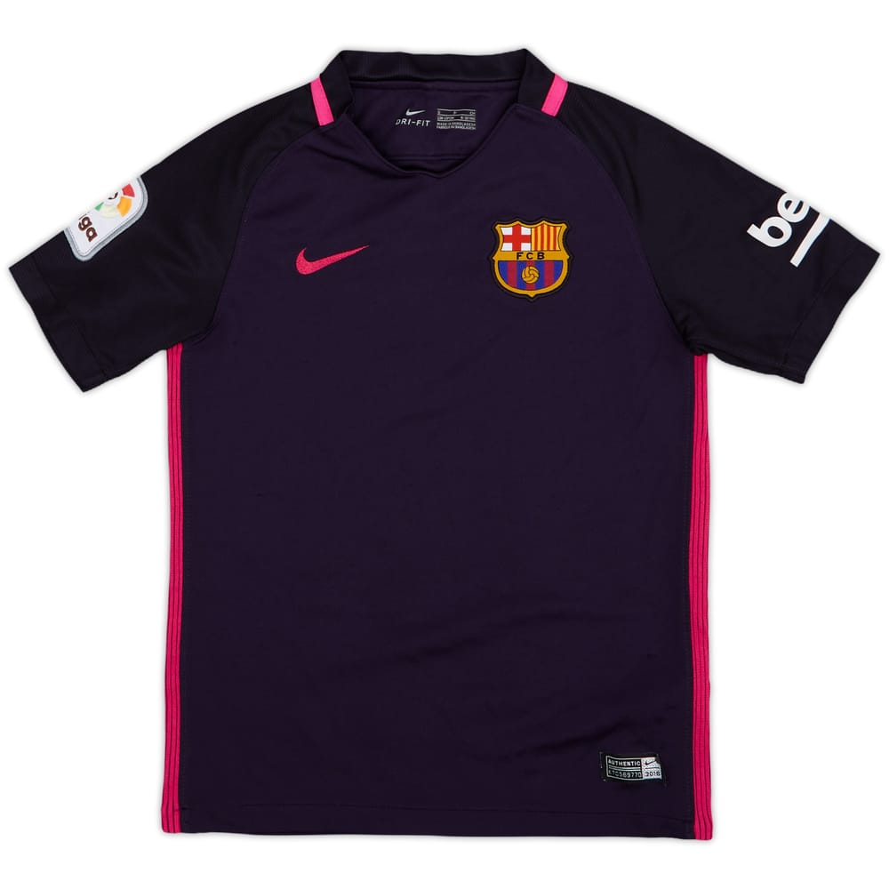 2016-17 Barcelona Away Shirt - 8/10 - (S.Boys)