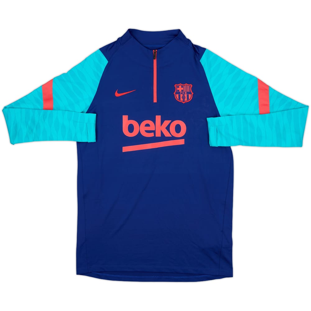 2021-22 Barcelona Nike 1/4 Zip Drill Top - 8/10 - (M)