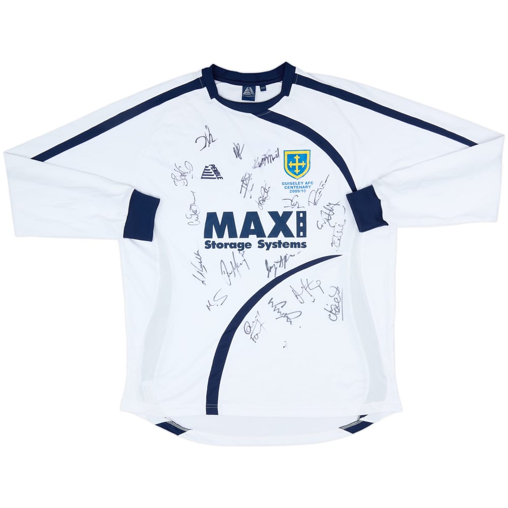 2009-10 Guiseley AFC Squad Signed Centenary Home L/S Shirt - 8/10 - (L)