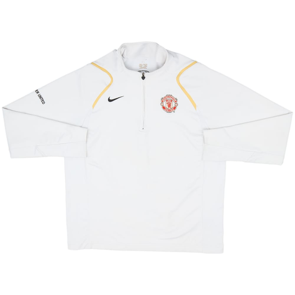 2006-07 Manchester United Nike 1/4 Zip Drill Top - 7/10 - (XL)