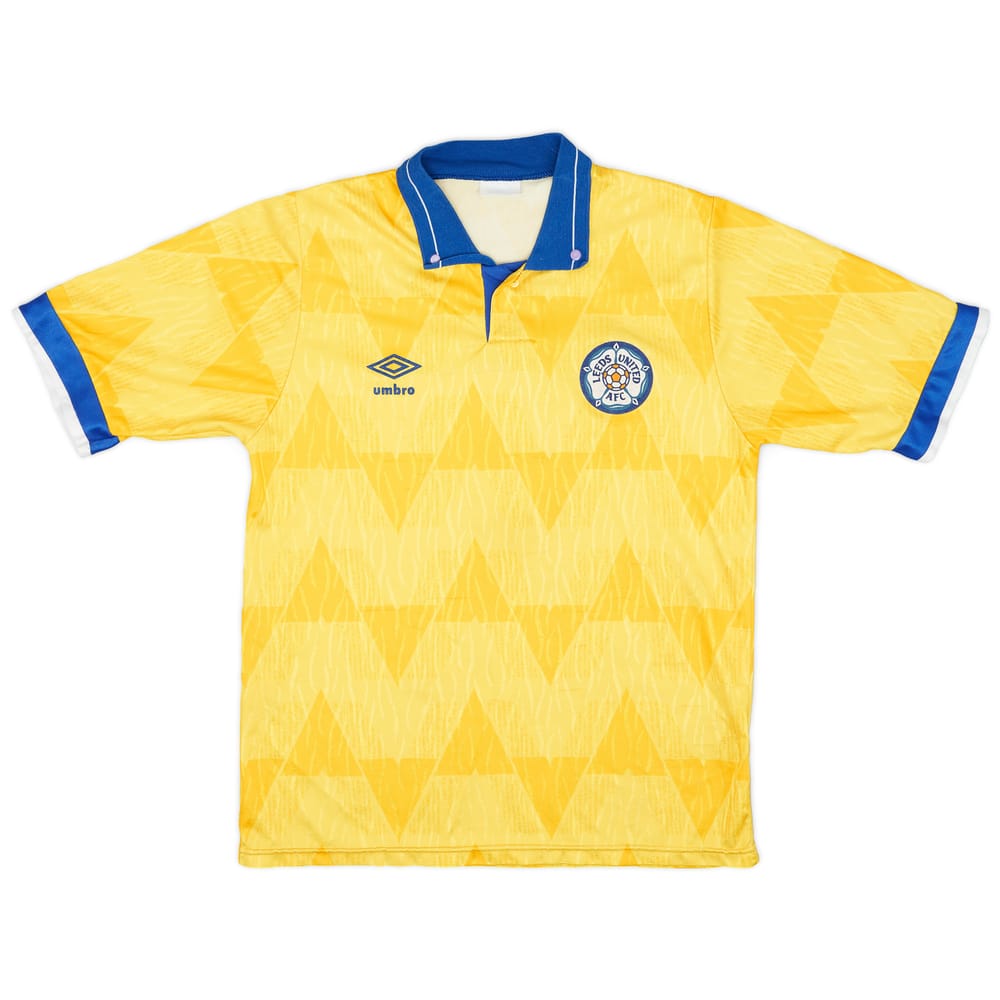 1989-91 Leeds United Away Shirt - 7/10 - (XL.Boys)