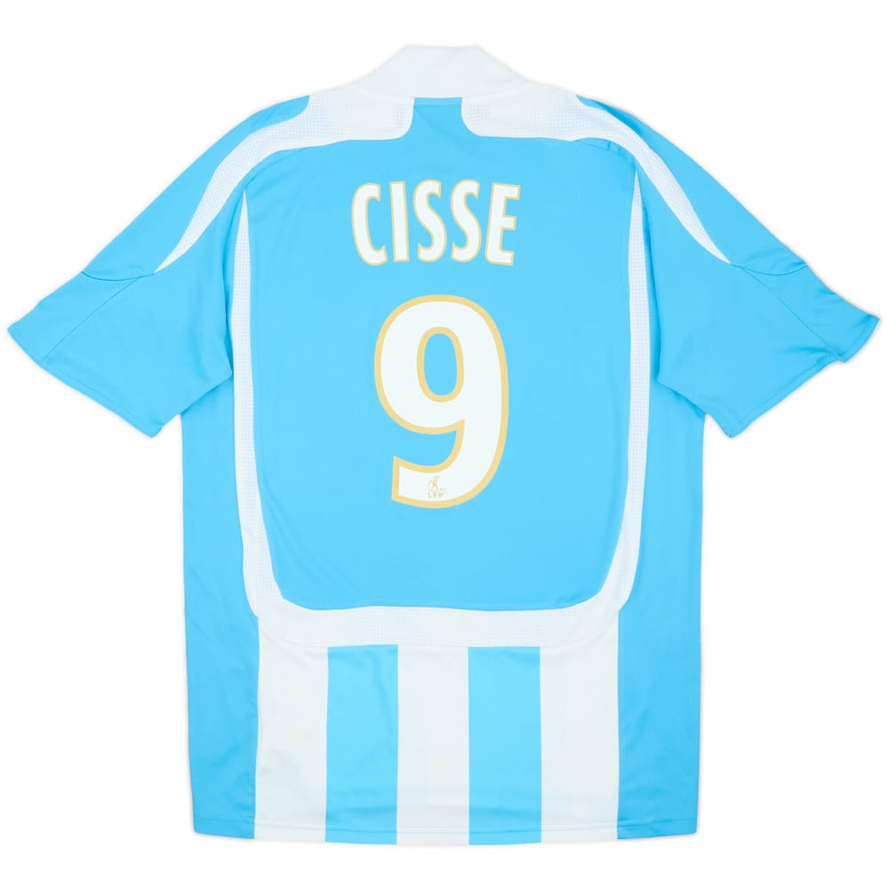 Camiseta de visitante del Olympique Marseille 2007-08 Cisse #9 - 7/10 - (S)