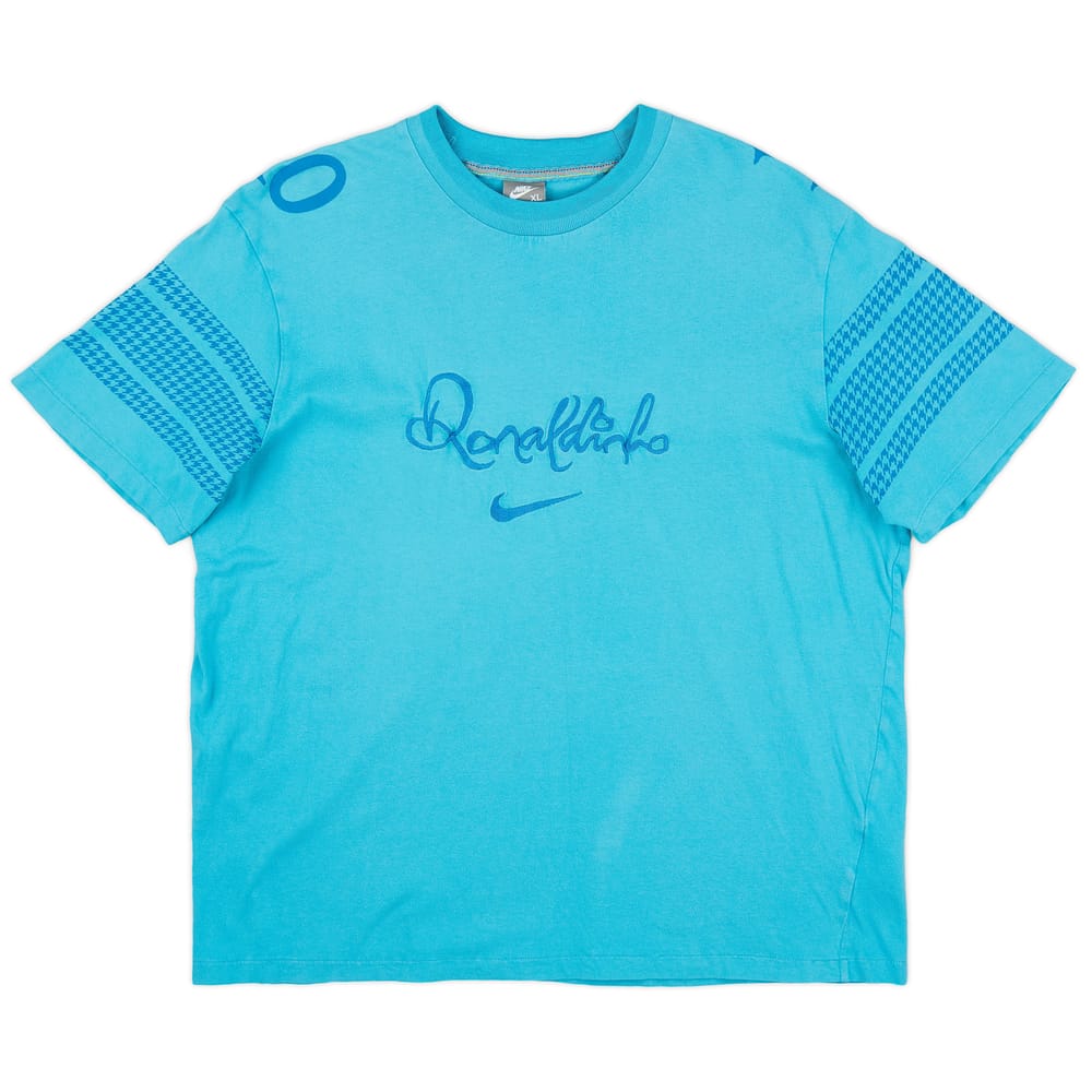 2008-09 Ronaldinho 10R Graphic Tee - 8/10 - (XL)