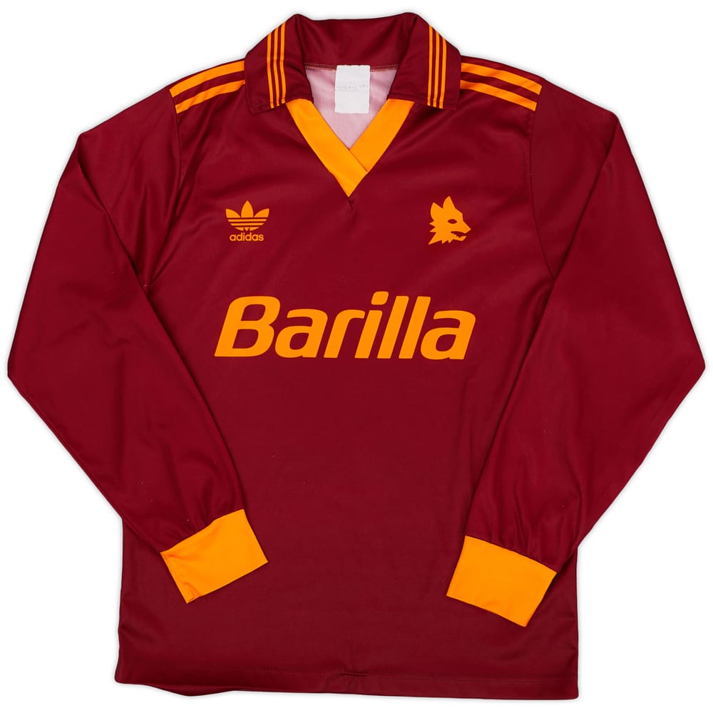 1992-94 Roma Home L/S Shirt - 9/10 - (S)