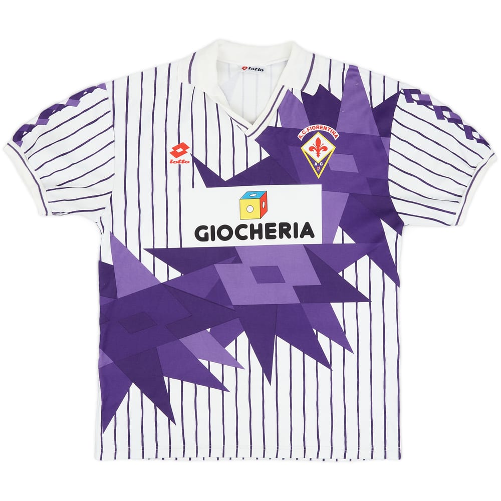 1991-92 Fiorentina Away Shirt #9 - 6/10 - (L)