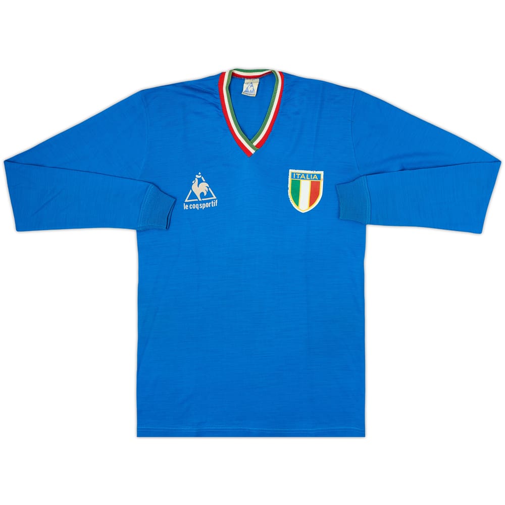 1982 Italy Le Coq Sportif Leisure L/S Shirt #20 (Rossi) - 6/10 - (15-16 Years)