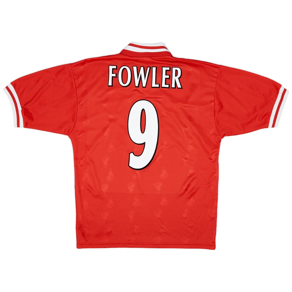 1996-98 Liverpool Home Shirt Fowler #9 - 6/10 - (M)