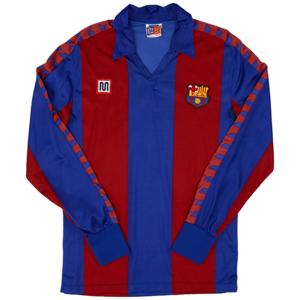 1984-89 Barcelona Home L/S Shirt - 9/10 - (S)