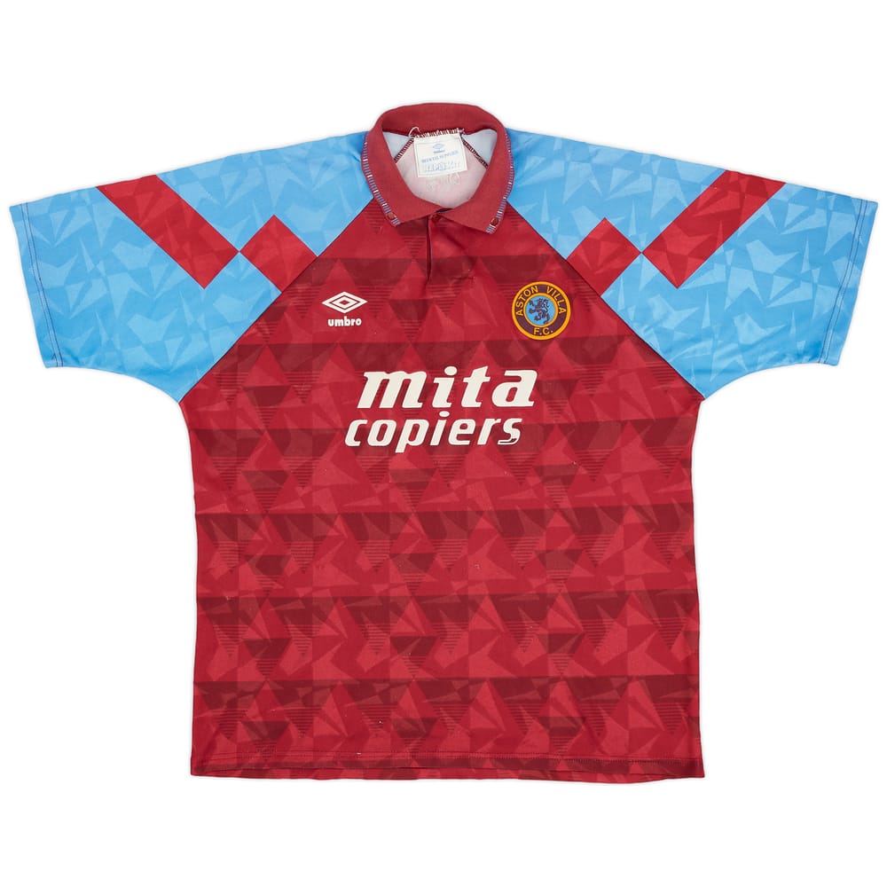 1990-92 Aston Villa Home Shirt - 7/10 - (XL)
