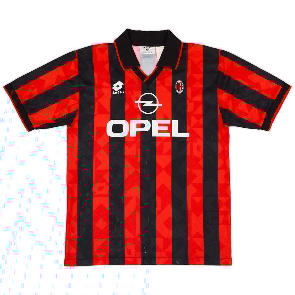 1995-96 AC Milan Home Shirt #15 - 6/10 - (L)