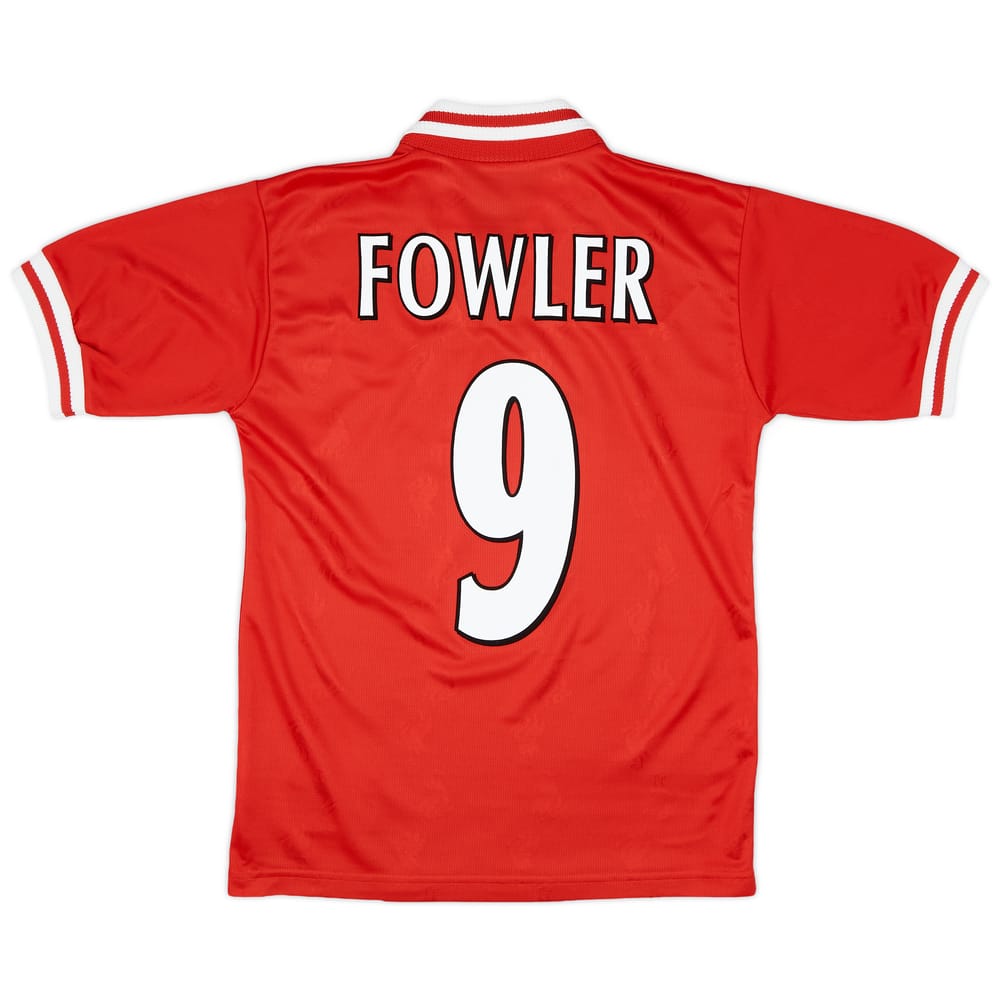 1996-98 Liverpool Home Shirt Fowler #9 - 9/10 - (Y)