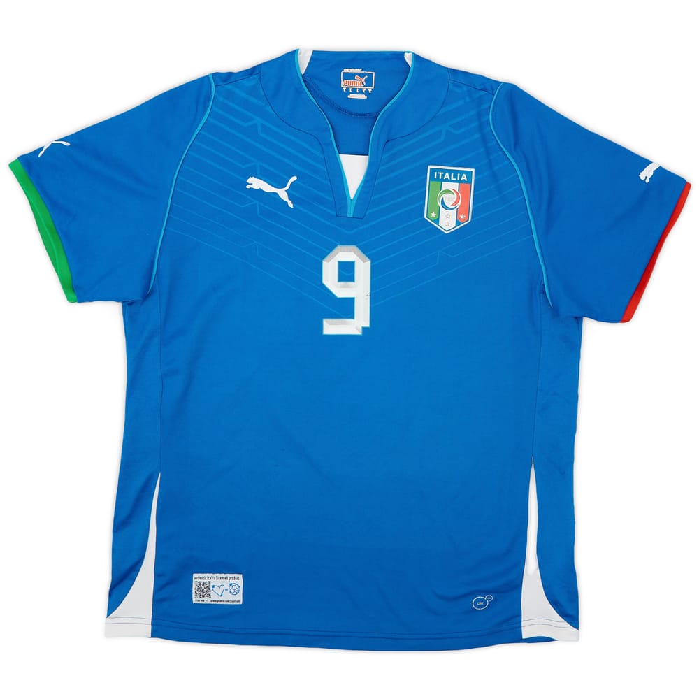 2013 Italy Confederations Cup Home Shirt #9 - 7/10 - (L)