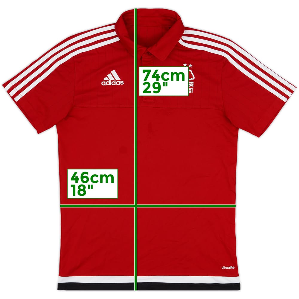 2016-17 Nottingham Forest adidas Polo Shirt - 8/10 - (S)