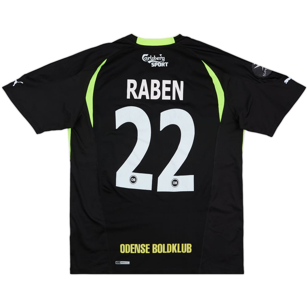 2010-12 Odense Match Issue Away Shirt Raben #22